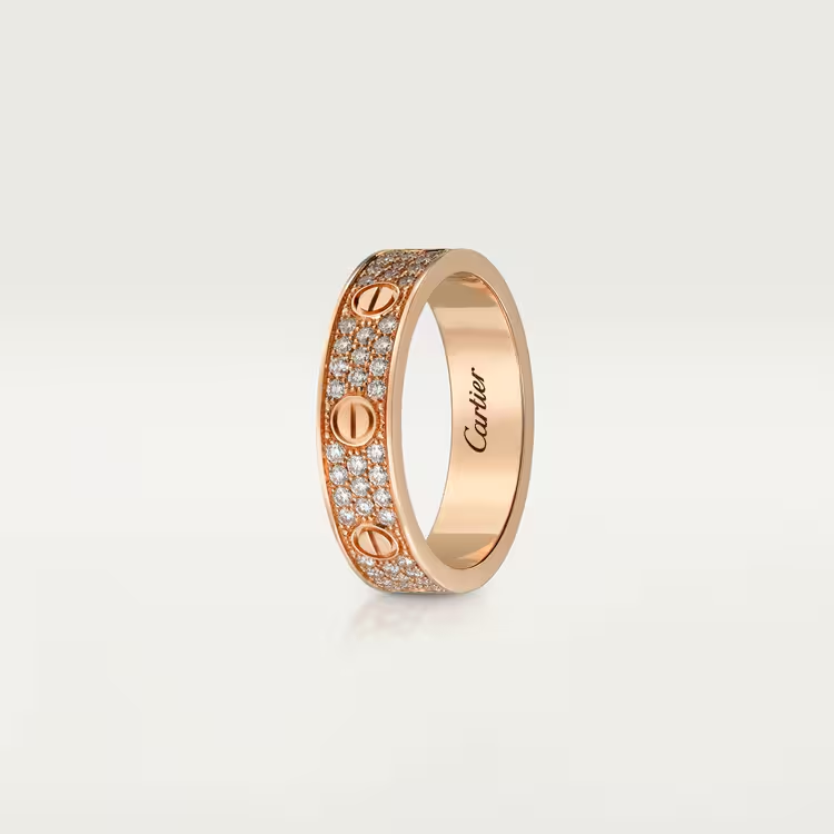 LOVE WEDDING BAND, DIAMOND-PAVED